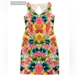 London Times dress.  Size: 8. Lined.  Cut-out at neck on the back side.